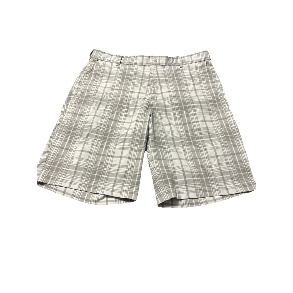 Nike Golf Tour Performance Shorts Mens 36 Tech Plaid Dri-Fit Shorts Style